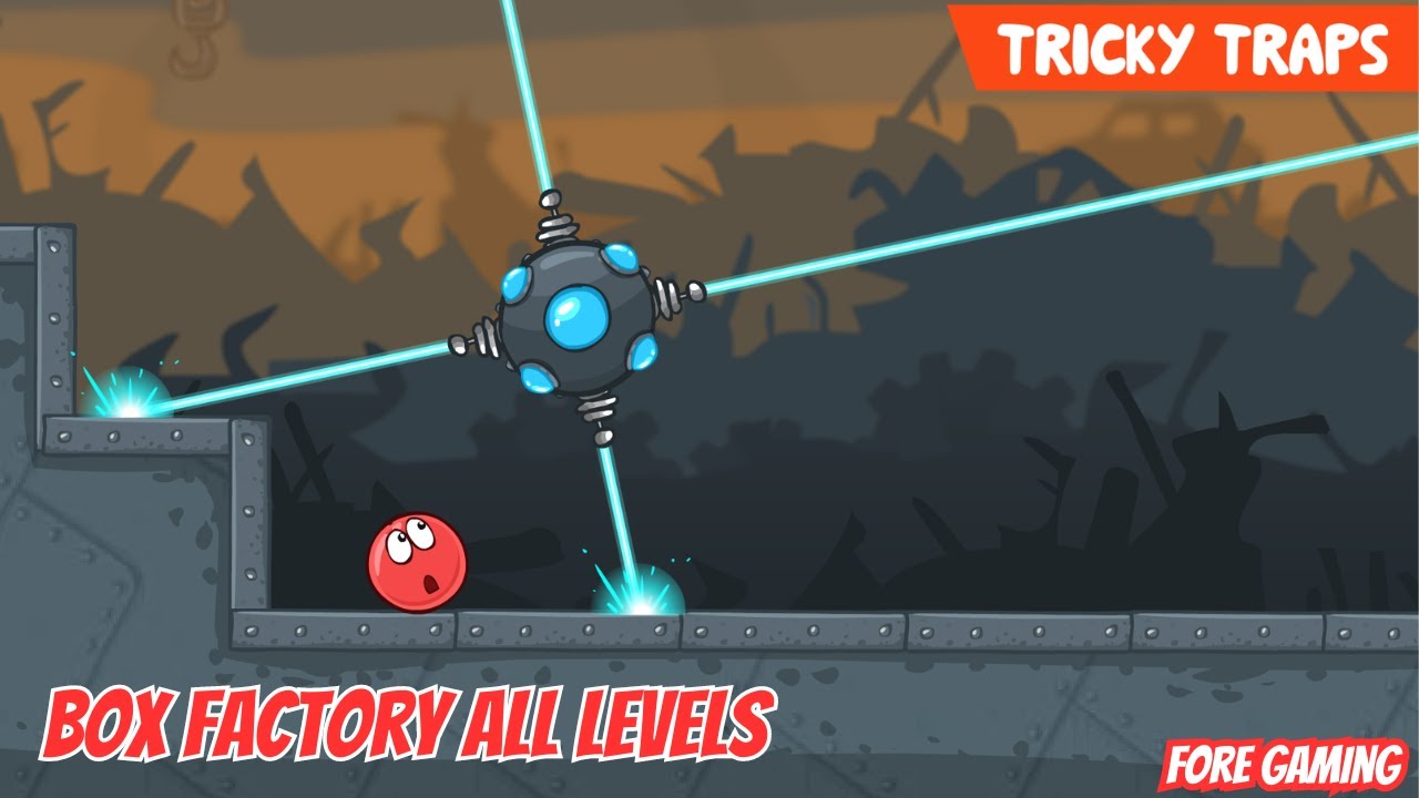 Red Ball 4 Box Factory All Levels With Golden Ball