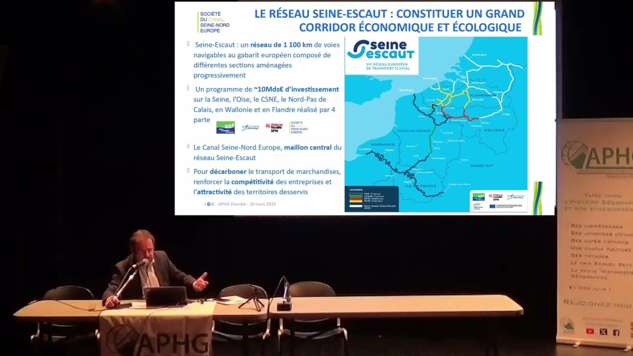 La présentation du Canal Seine Nord, objectifs, acteurs et aménagements - P.-Y. Bien