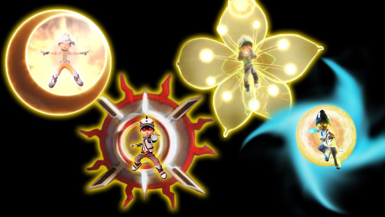 Boboiboy: Rahsia tembakan-tembakan cahaya (Sori, Supra, Sopan, Solar)