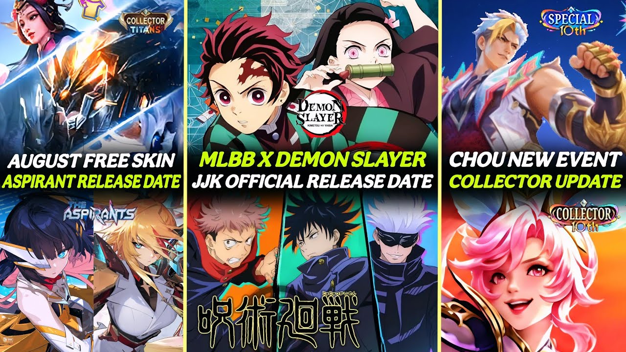 JJK Release Date CONFIRMED! 😱 Aspirants Release, FREE Collector Skin & New MLBB Leaks
