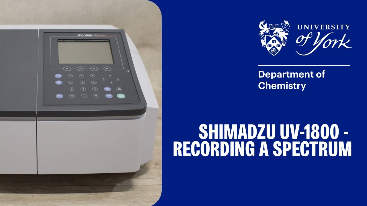 Recording a Spectrum on a Shimadzu UV-1800
