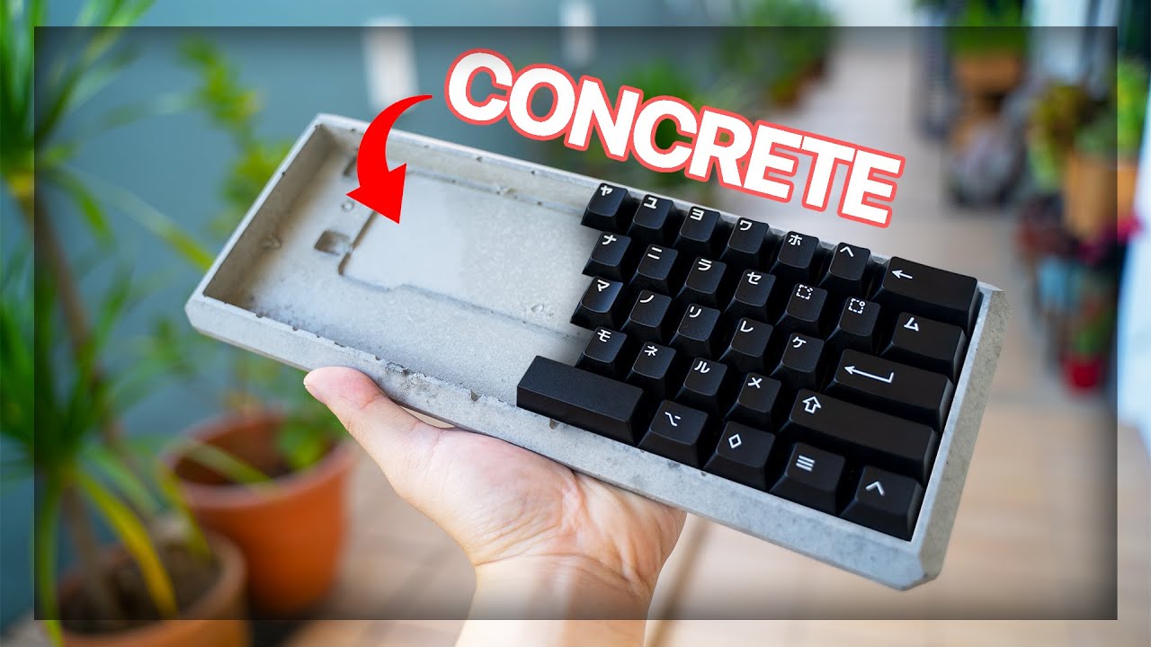 I made this keyboard from Concrete…