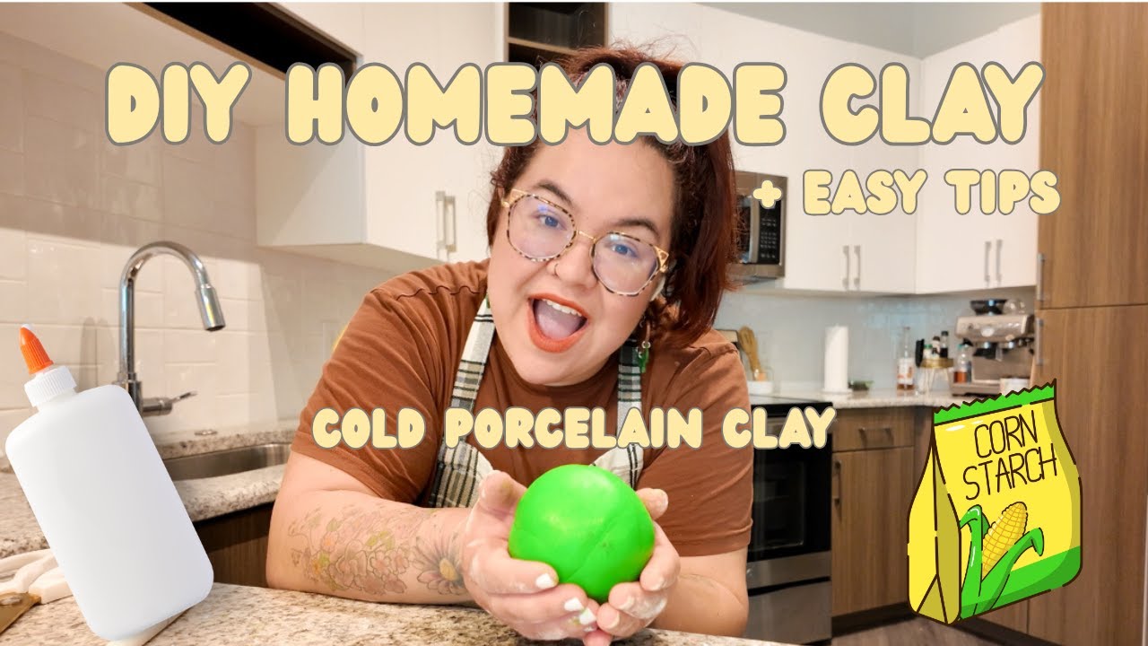 DIY AMAZING Homemade Clay/ Cold Porcelain Clay + Easy Tips