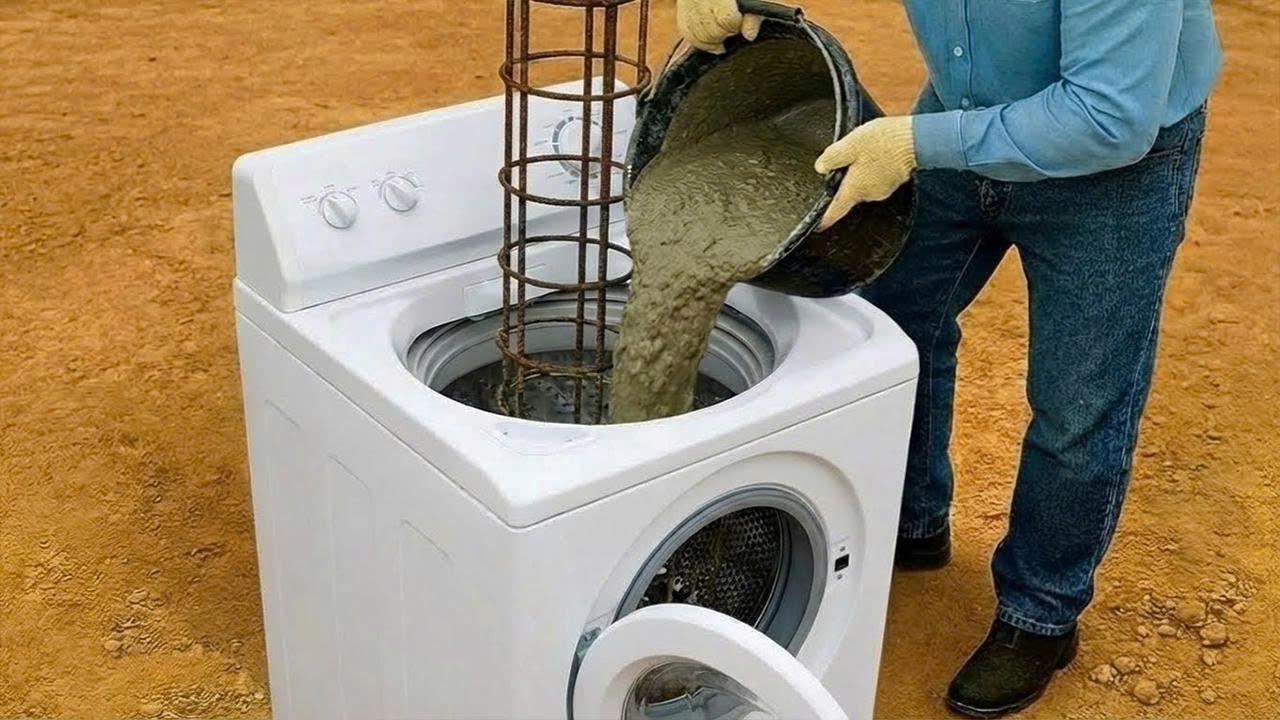 Гениальное изобретение 60-летнего сантехника – бесплатная переработка старой стиральной машины, кото