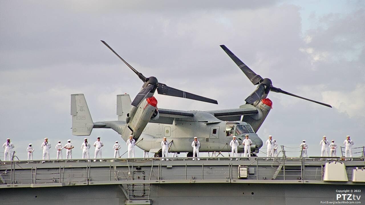 USS Fort Lauderdale (LPD-28) Arrival into Port Everglades 7/25/2022