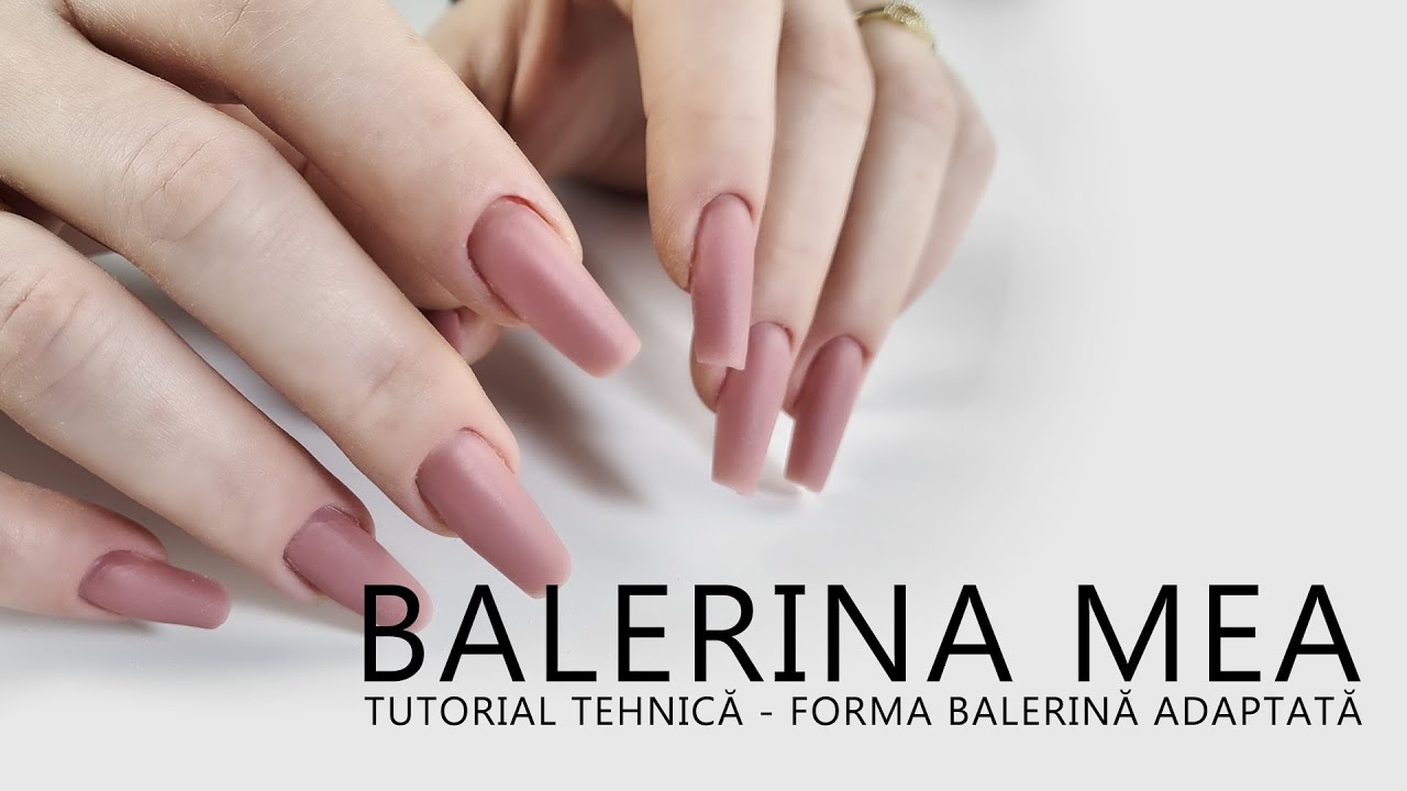 Forma Balerină Adaptată - Tutorial tehnică de Manichiură