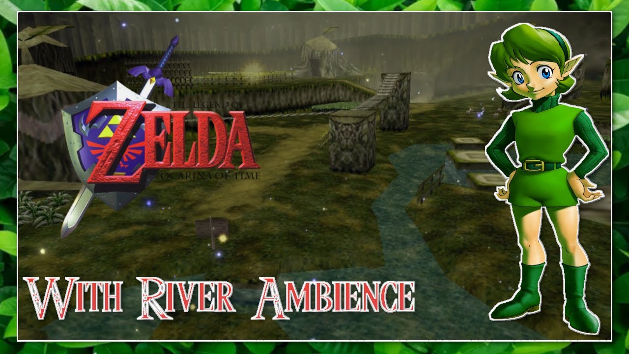 ✨Kokiri Forest with River Sounds Zelda Ocarina of Time✨