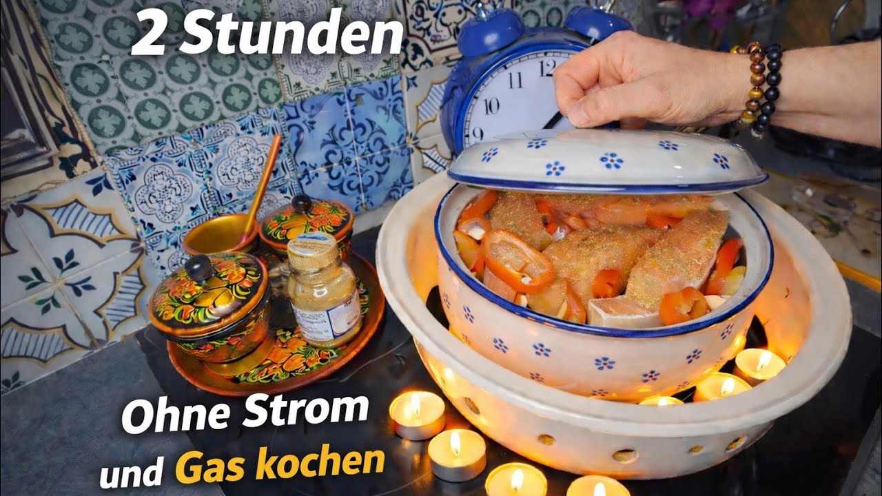 Blackout? Kochen ohne Strom und Gas mit Kerzen | FISCH & KARTOFELN im Tischofen