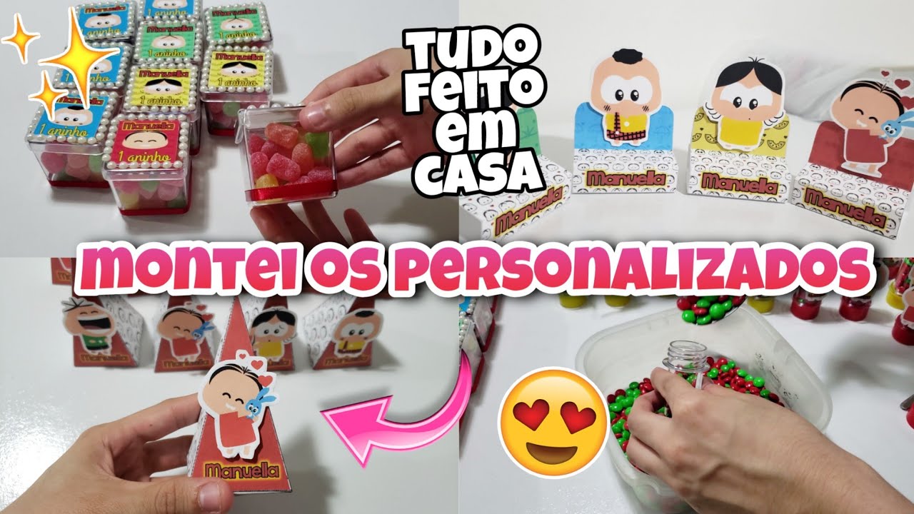 MONTANDO E ENCHENDO OS PERSONALIZADOS - TUDO FEITO EM CASA! - PREPARATIVOS #4