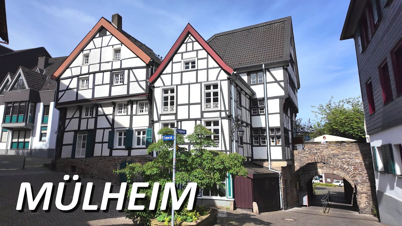 Mülheim - walking vom U-BHF Gracht in die Altstadt | Sommer 2024