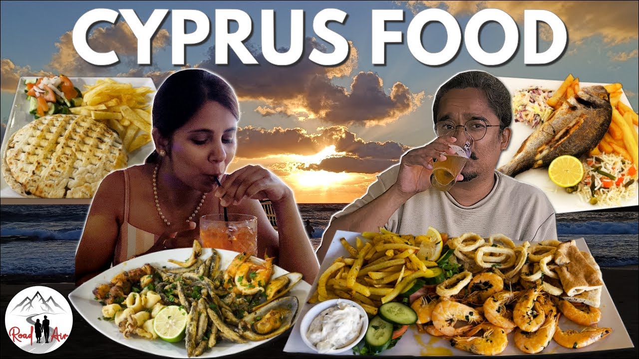 Cyprus Food Vlog | Best of Mediterranean cuisine & Seafood | Continental Breakfast #foodvlog 4K