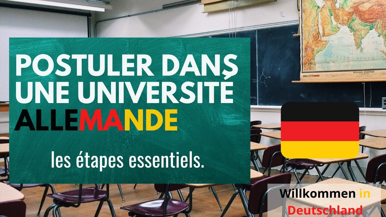 Les étapes pour postuler dans les universités allemandes.