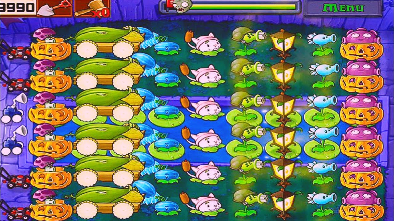 Plants Vs Zombies | Survival Fog | Plants Vs All Zombies Gameplay Full HD 1080p 60fps