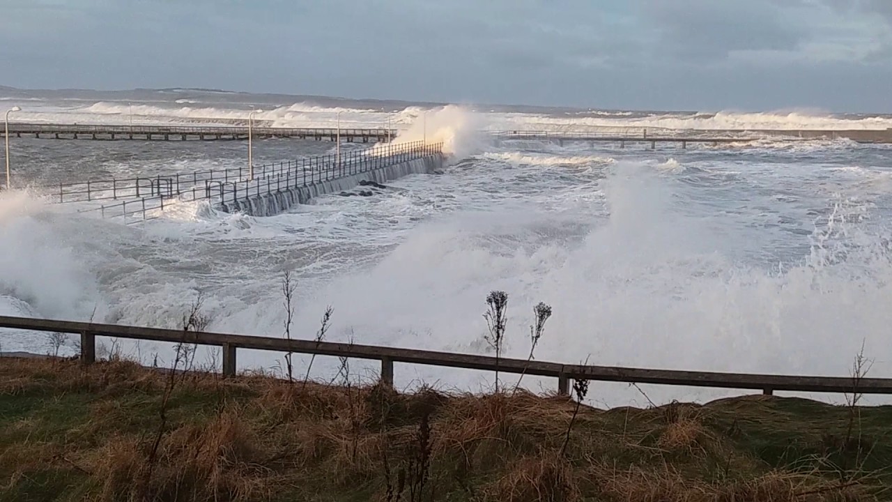 Stormy day at Amble, Northumberland