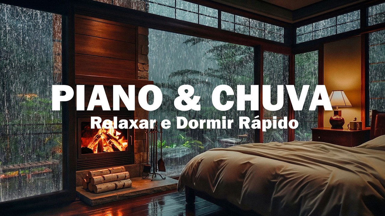 Música Relaxante para Dormir – Piano & Chuva Noturna para Acalmam a Mente e Restauram o Sono