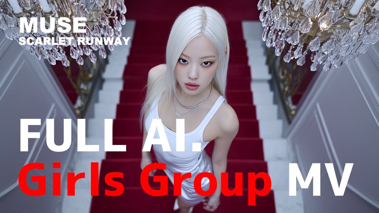 【MUSE - SCARLET RUNWAY】AI-Generated K-POP Girl Group / Midjorney × KLING × SUNO