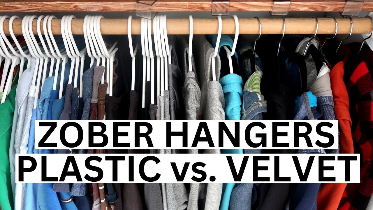 Zober plastic vs. velvet hangers and why i LOVE BOTH!