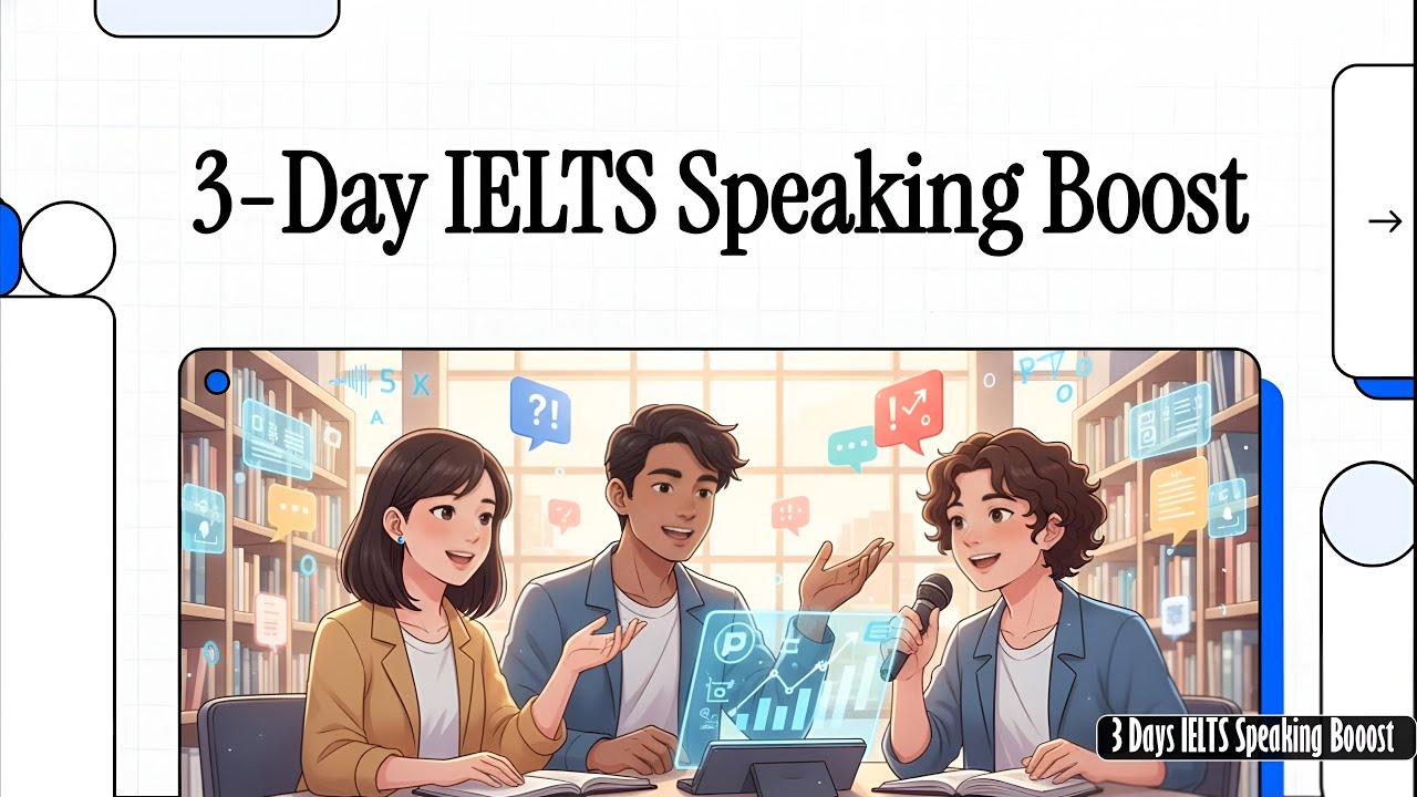 3 Day IELTS Speaking Boost Challenge | ielts speaking