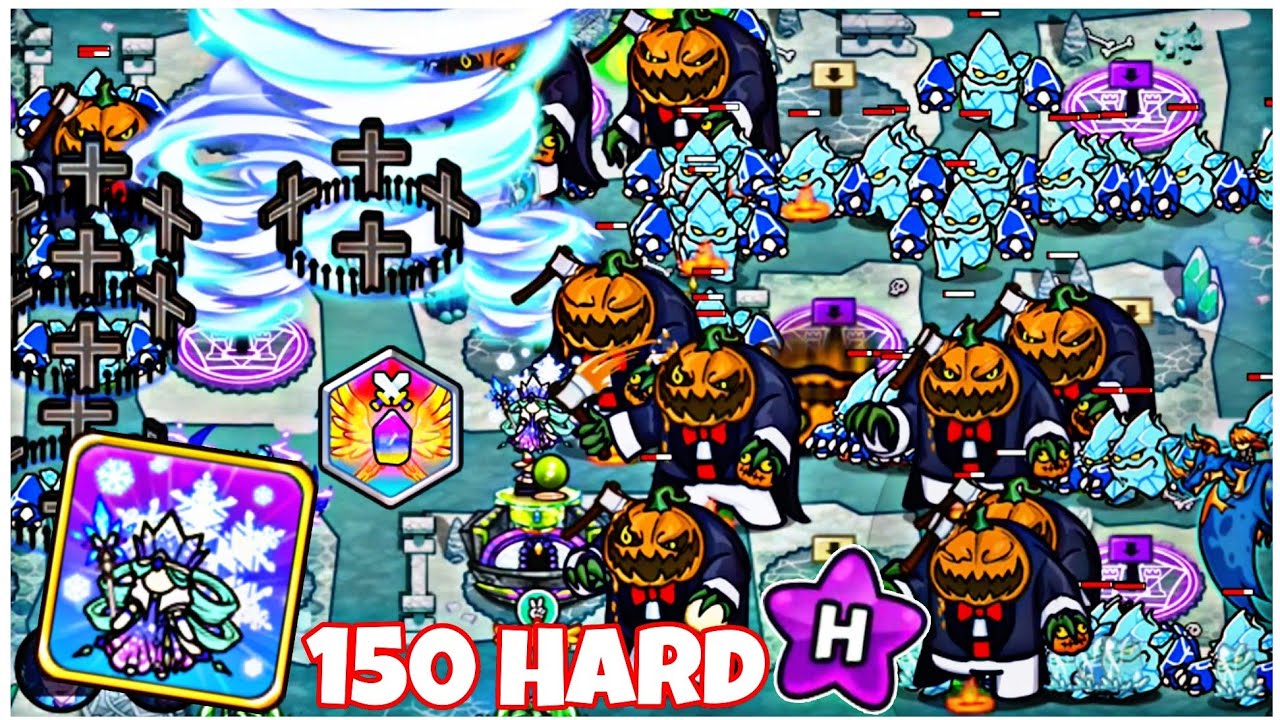 Vượt 150 HARD nhờ có Nàng băng giá Anna (hahaha) | Gold Tower Defence | Snow