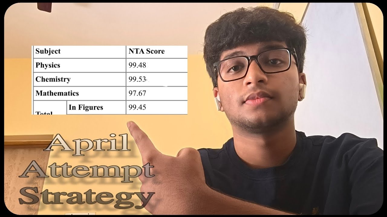 JEE Mains April Attempt Strategy | What to Do in Each Subject (From 99.45%iler)