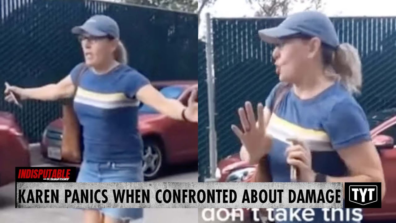 Karen PANICS When She's Confronted About Damage