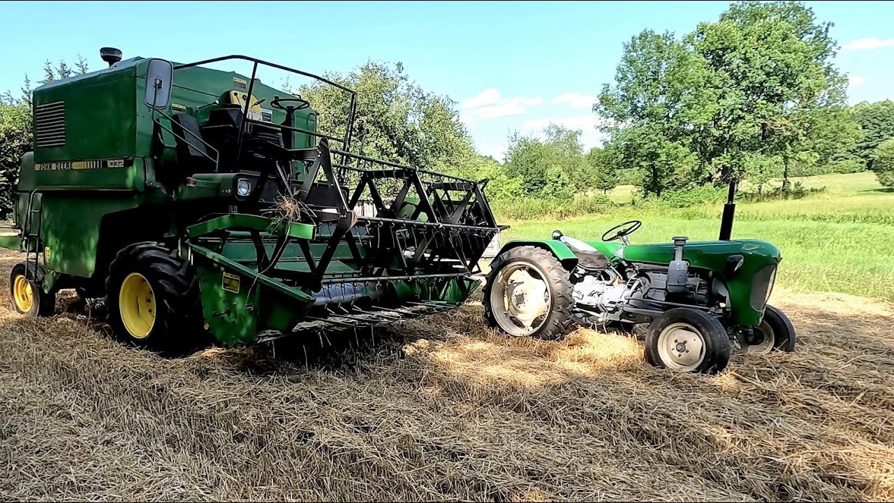 Kosimy Pszenice/ John Deere 1032 i Ursus C-325 w Akcji/ Talerzowanie
