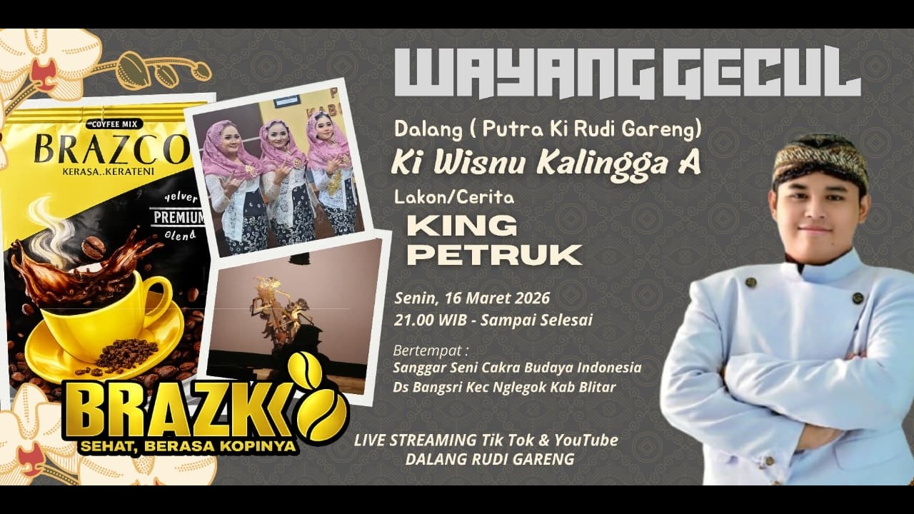 LIVE STREAMING WAYANG GECUL KI WISNU LAINGGA A. Lkn KING PETRUK  | 16/03/2026