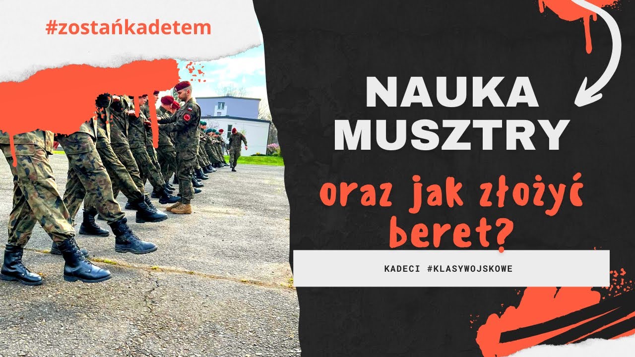 Nauka musztry i składanie beretu