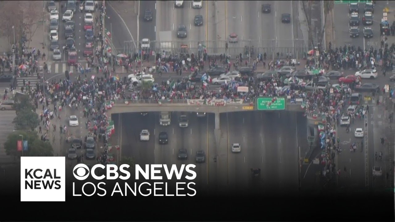 "Day Without Immigrants" movement takes over downtown Los Angeles