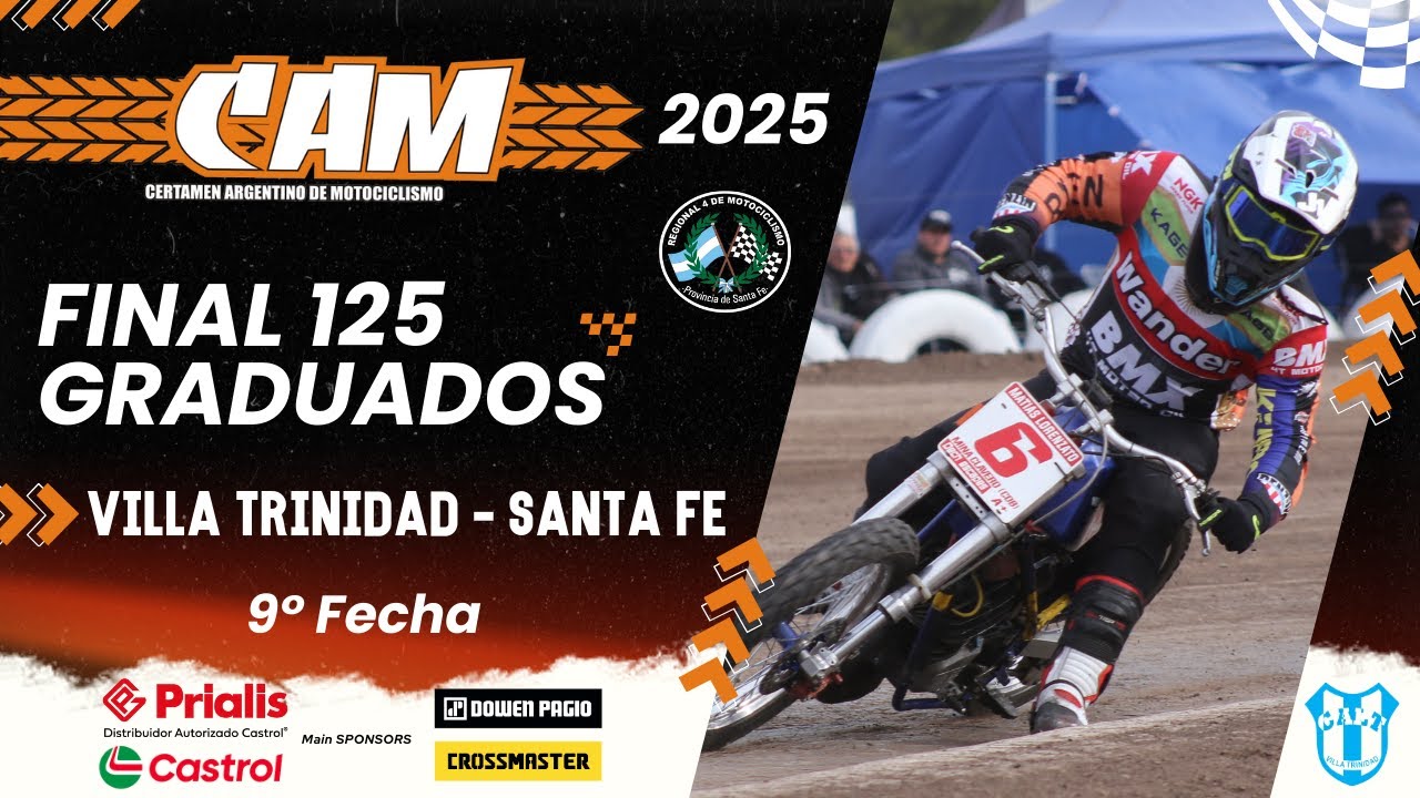 125cc GRADUADOS - FINAL COMPLETA - 9a Fecha - CAM Villa Trinidad 2025