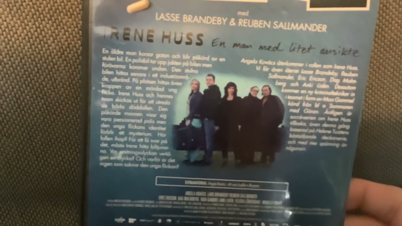 Irene Huss The Man with the Small Face/Irene Huss En med litet ansikte DVD Swedish retail unboxing