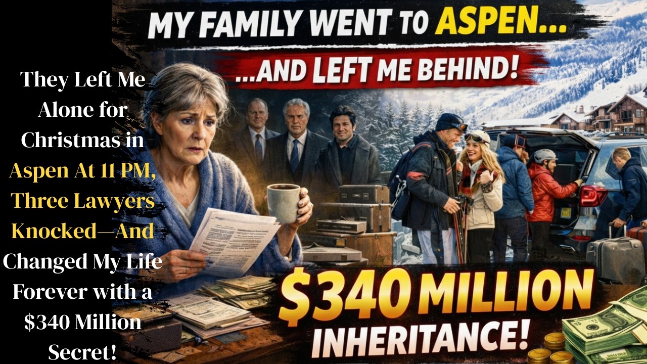 They Left Me Alone for Christmas in Aspen At 11 PM, Three Lawyers Knocked With a $340 Million Secret