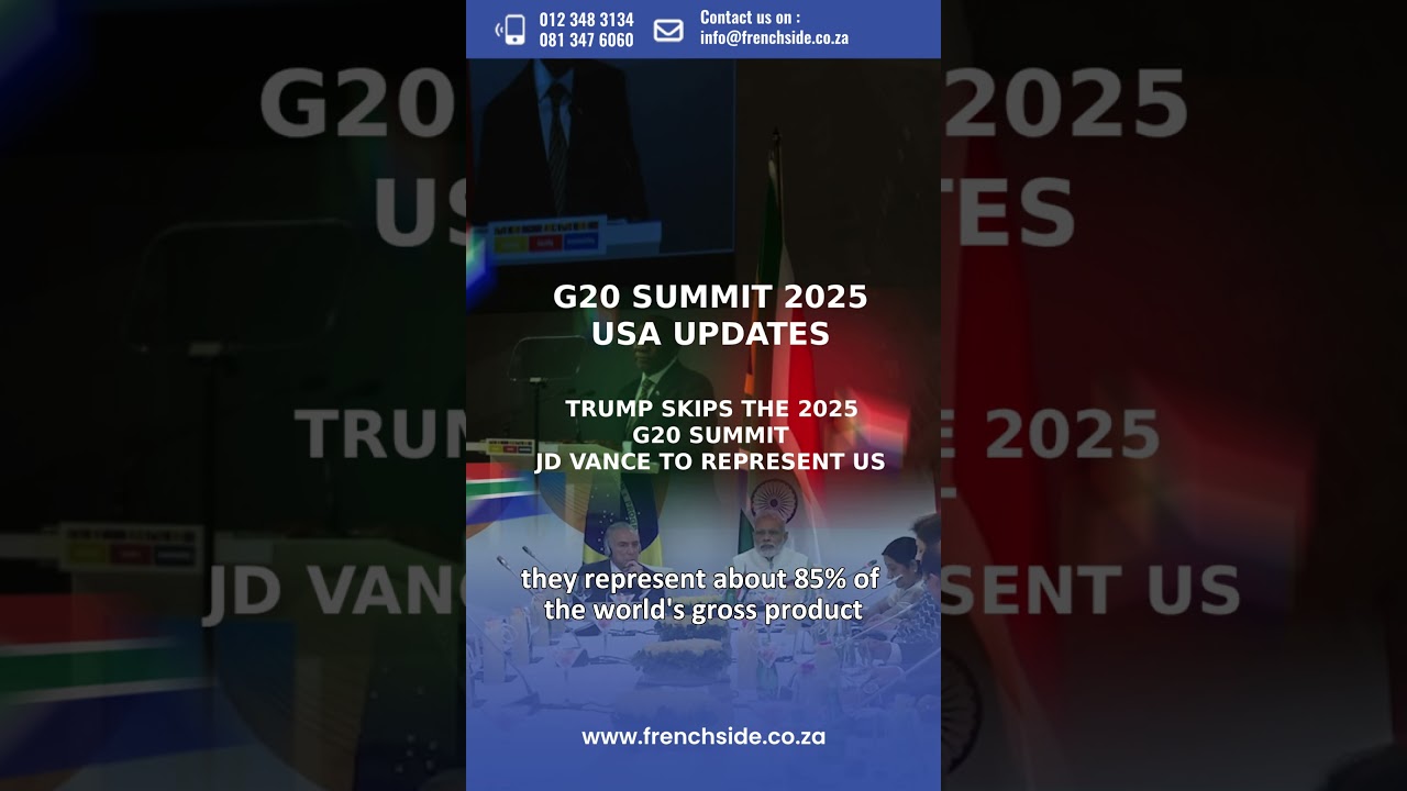 G20 Explained: What Is the G20? Trump Skips 2025 Johannesburg Summit &ndash; JD Vance to Represent US