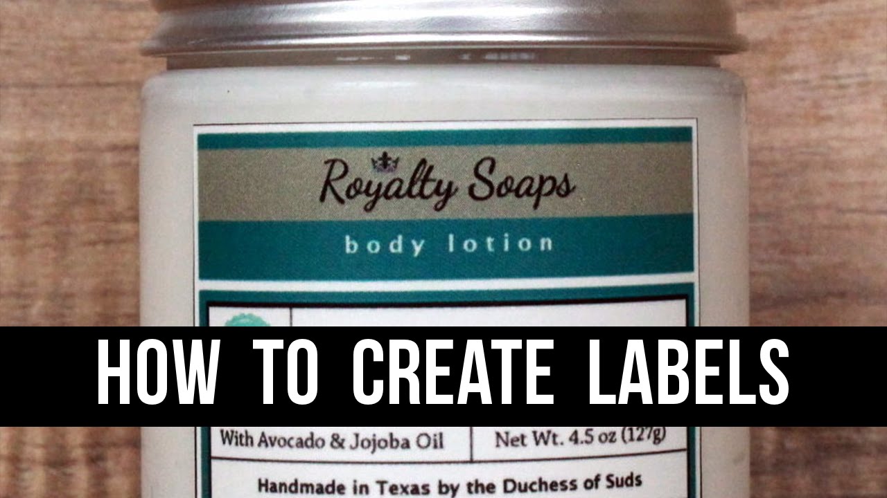 How to Make Product Labels (With 100% Free Software) - A GIMP Tutorial for Beginners | Royalty Soaps