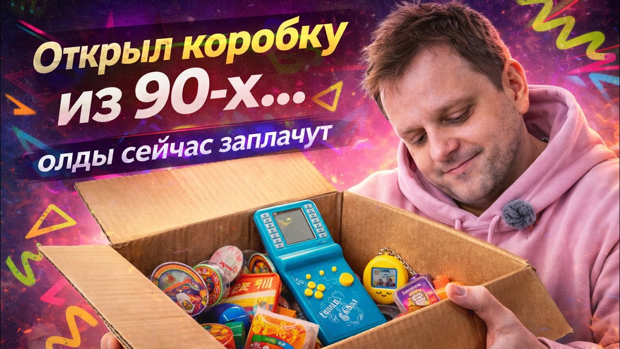 Открыл коробку из 90-х… олды сейчас заплачут