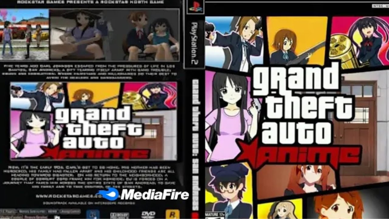 GTA Anime PS2, AethersX2, MYPS2, NETHERSX2, PCSX2 Iso