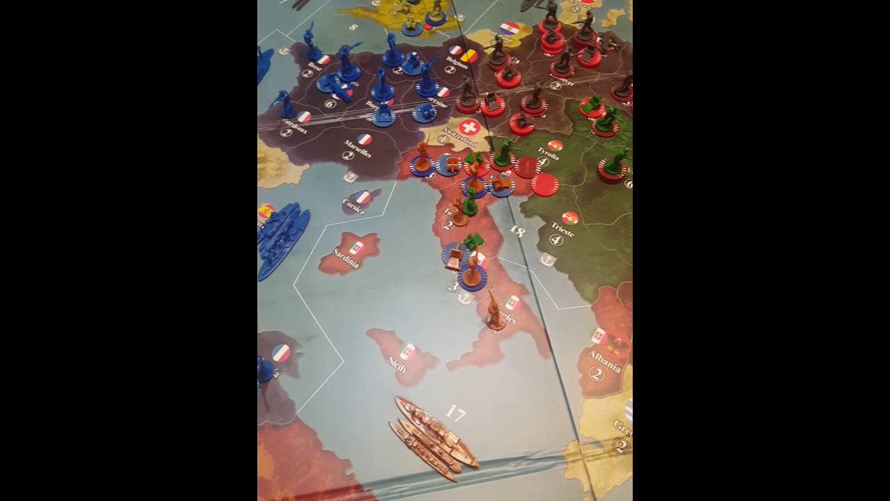 Axis and Allies 1914 Austria-Hungary Turn 1