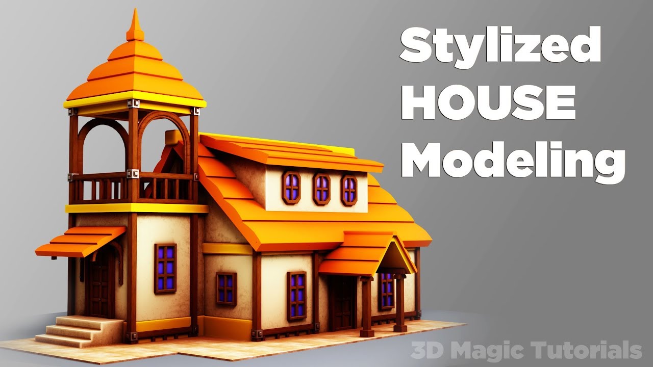 Maya 2019 - Stylized HOUSE Modeling
