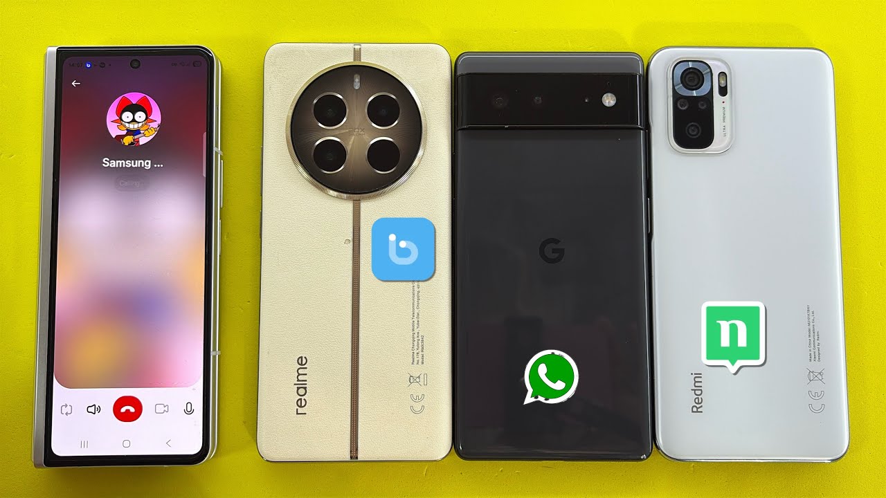 Social Media WhatsApp+Botim+NandBox Incoming Outgoing Call Samsung Z Fold, Pixel 6, Realme, Xiaomi 