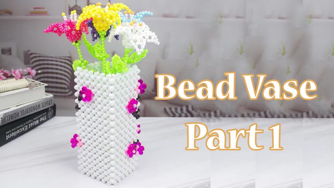 How to make Bead Vase Part 1 || Crystal Bead