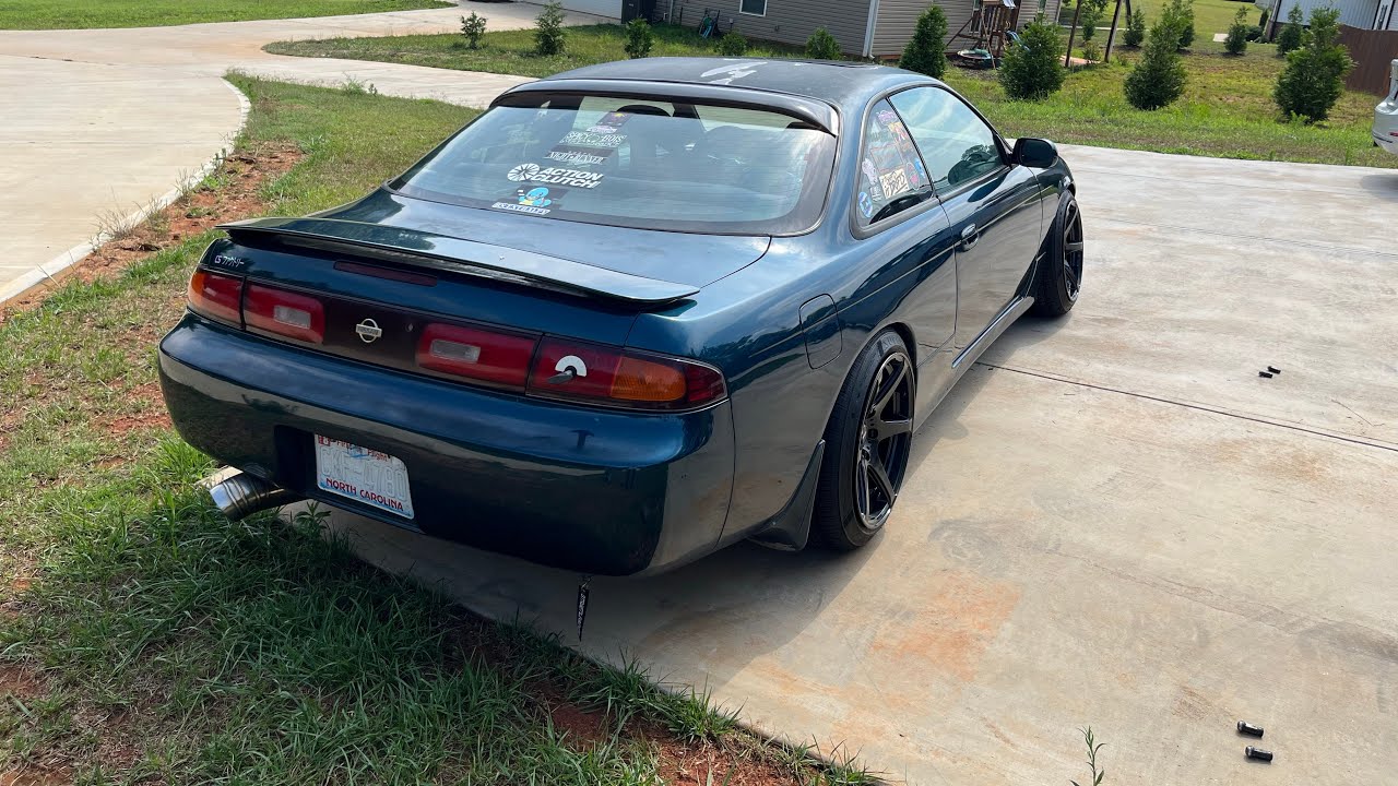 Nissan 240SX S14 SR20DET ISR V2 pie cut exhaust sound clip