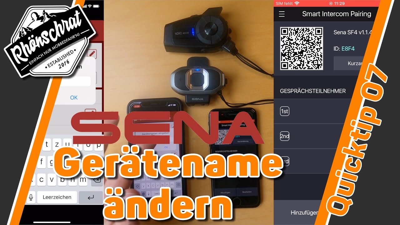 Sena - Ger&auml;tenamen &auml;ndern | #quicktips | QT07