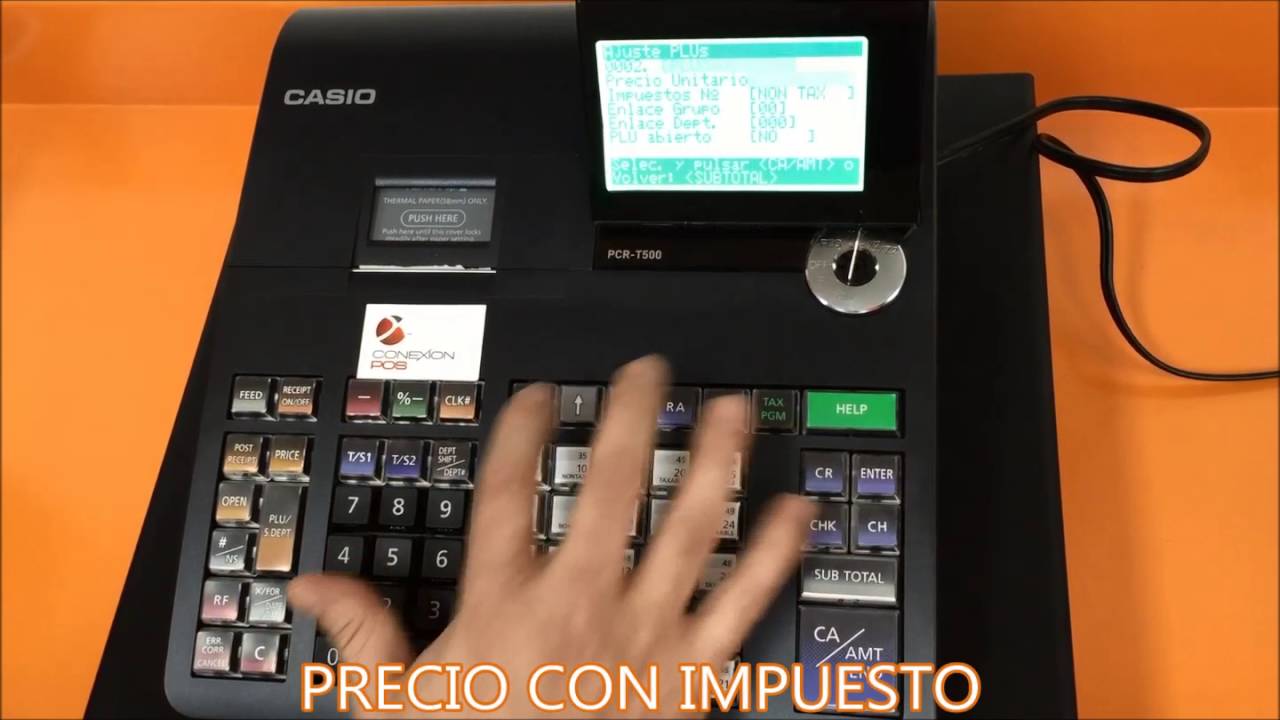CREACION ARTICULO CASIO PCRT 500