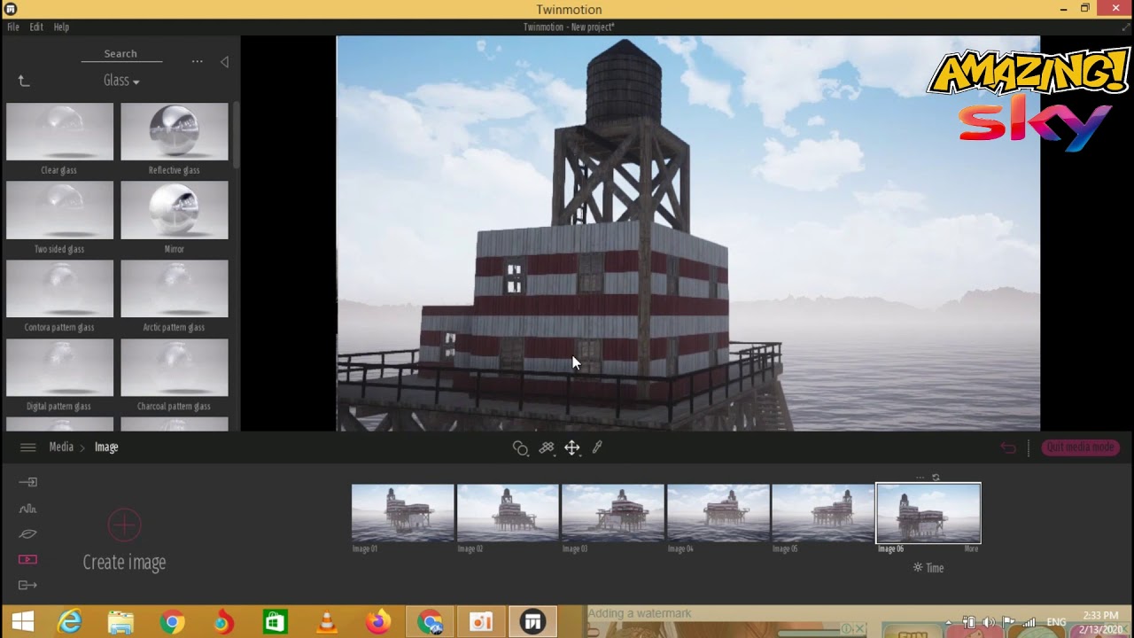 3d model on the sea twinmotion render tutorial 01