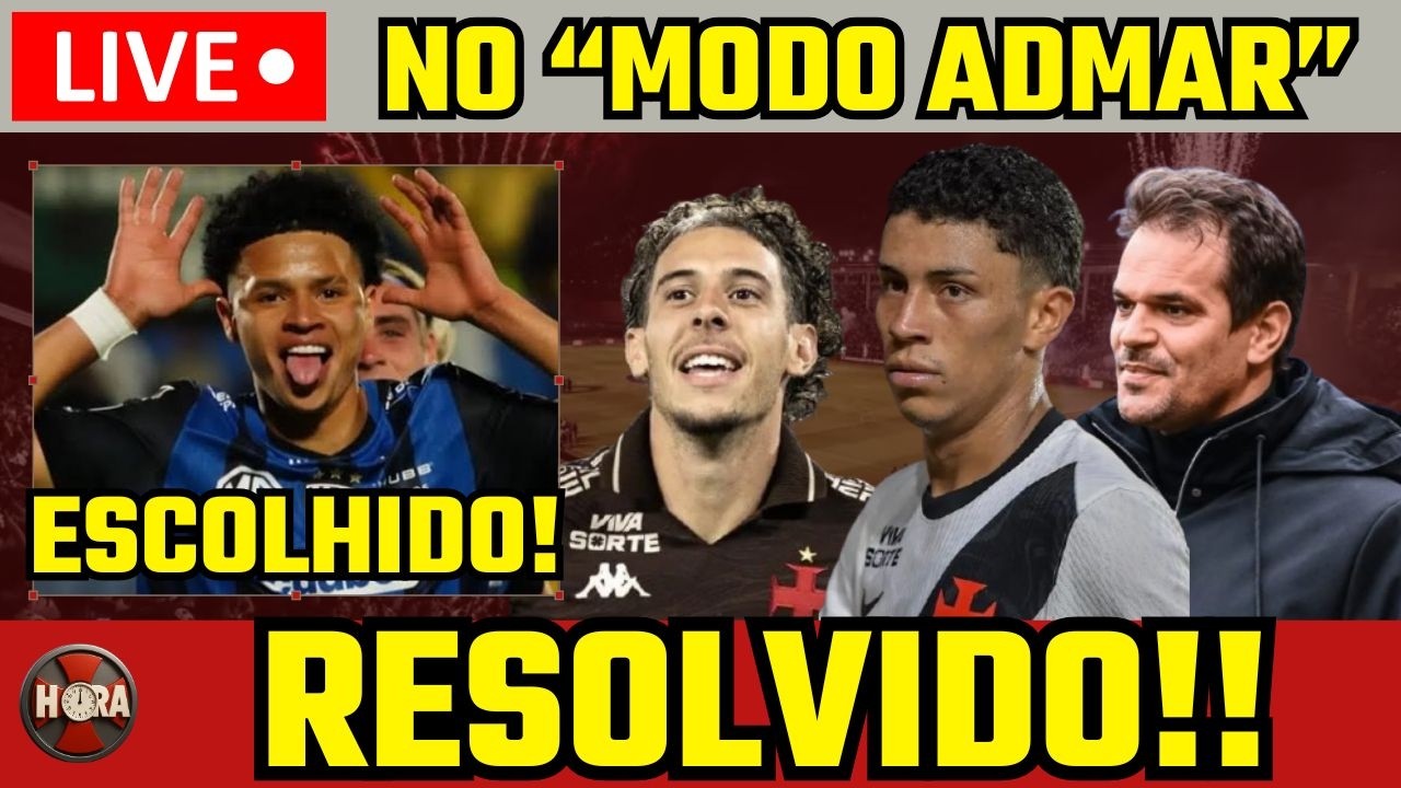 DEFINIDO! ADMAR TEM PRESSA | DINIZ SOFRE BOICOTE NO VASCO?