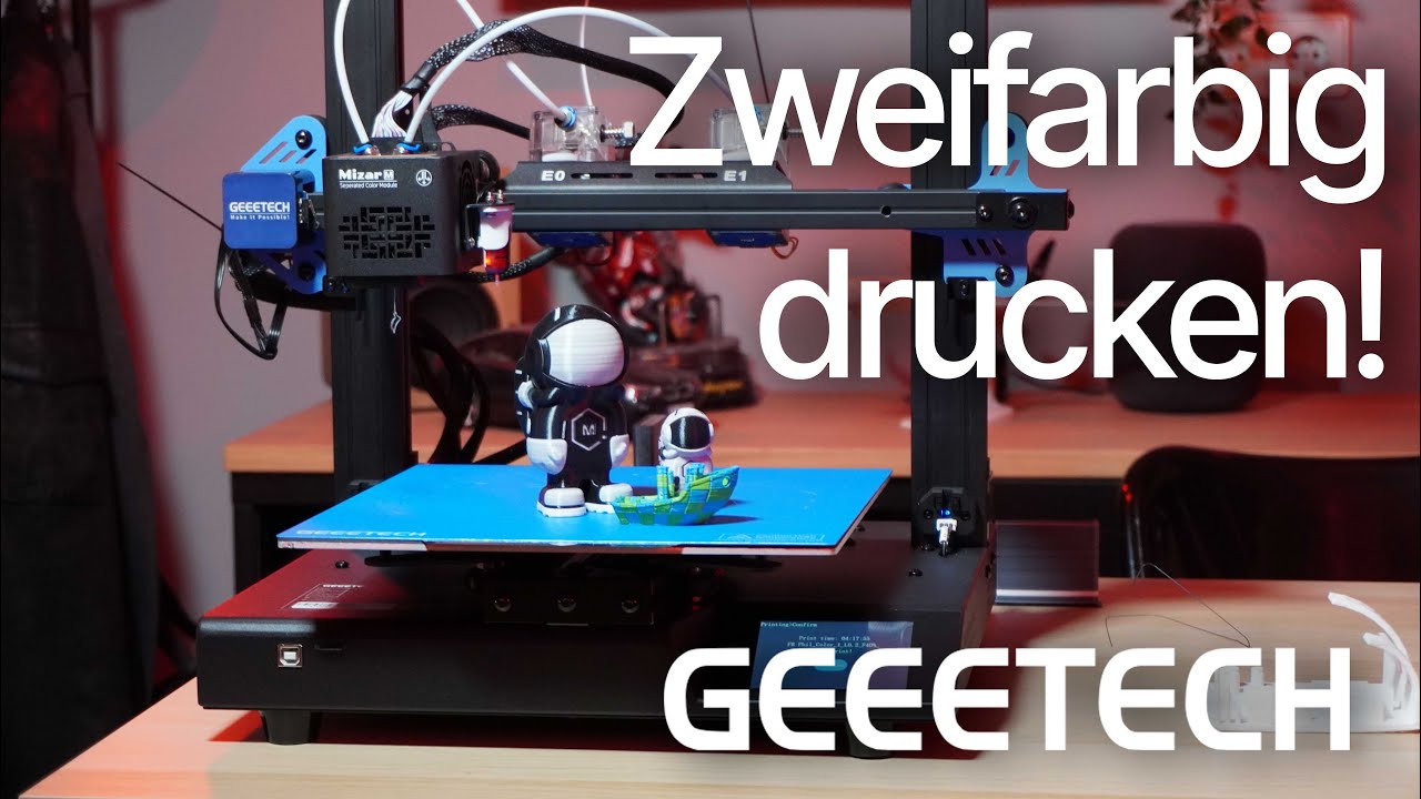 GeeeTech Mizar M Test - Zweifarbig drucken!