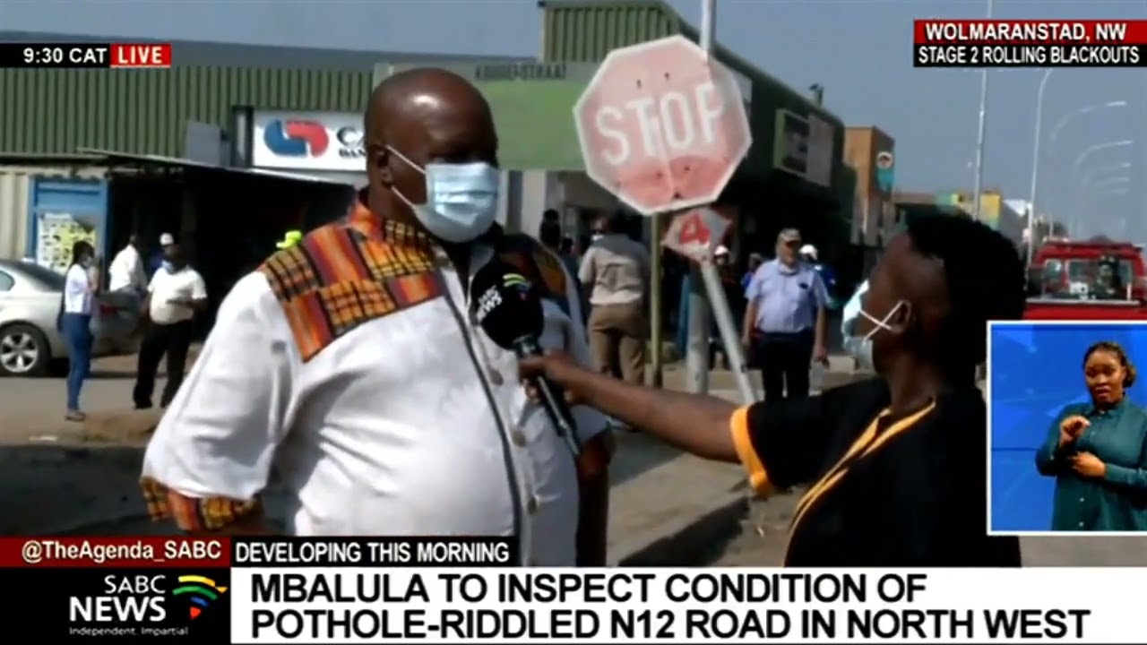 Transport Minister Fikile Mbalula set to assess state of national road N12 in Wolmaransstad