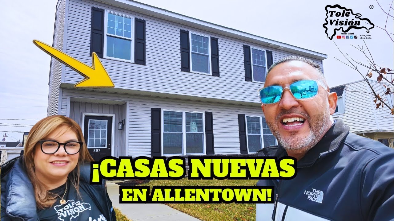 😮ASI SON: CASAS NUEVAS ➕BARATAS EN ALLENTOWN, PENSILVANIA
