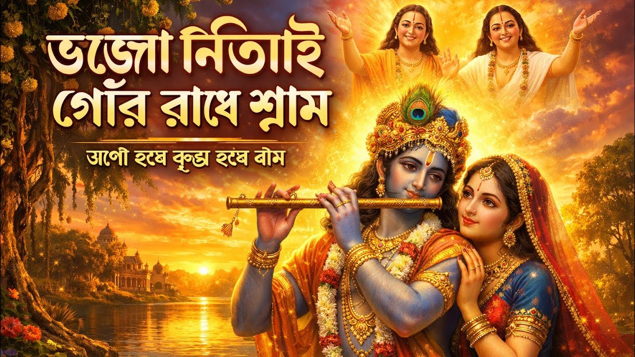 নয়ন ভরা ভক্তি 🙏 | ভজো নিতাই গৌর রাধে শ্যাম | Powerful Hare Krishna Chant