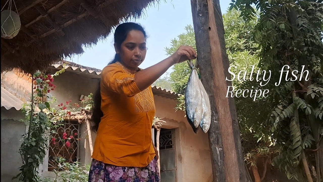Traditional Cooking - Dry Salty Fish Curry & Coriander Leaves Chutney In Home|SunitaTraditionalLife